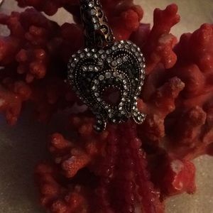 Vintage copper ruby cz bracelet